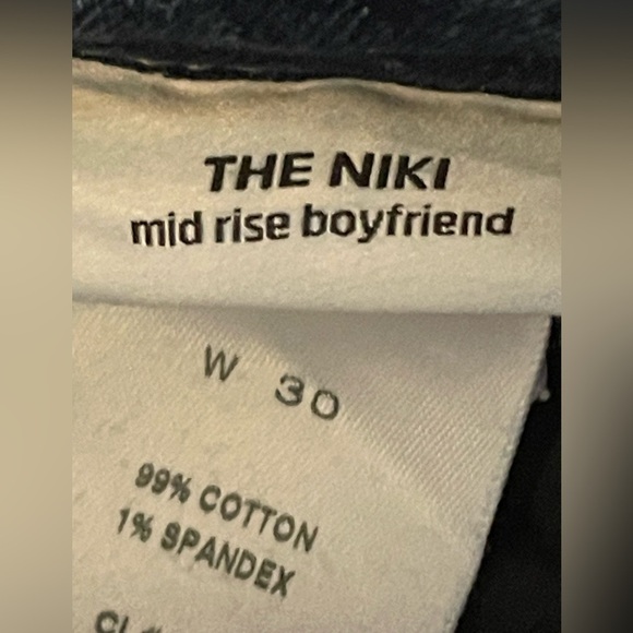 Joe’s The Niki Mid Rise Boyfriend Blue Jean Size 30 - Picture 3 of 16